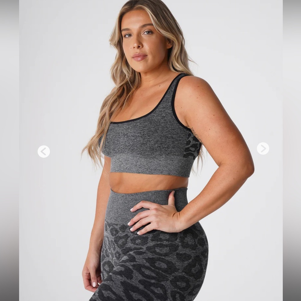 NVGTN Black Speckled Leopard Eclipse Seamless Bra